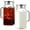 2pcs 40oz, variant on 68oz Glass Pitcher,Square Water Pitcher with Lid and Handle,Coffee Beverage Serveware Iced Tea Pitcher,Glass Jug Carafe Infuser for Fridge Hot/Cold Drinks