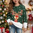 thumbnail image 6 of Gerichy Boys Girls Christmas Sweatshirt, Cute Reindeer Graphic Pullover Funny Xmas Shirt Tops 1T-14T, 6 of 7