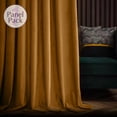 thumbnail image 2 of Cortina Jinchan Velvet Blackout, 275 x 270 cm, marrón dorado, 1 panel, 2 of 8