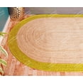 thumbnail image 4 of Chouhan Rugs Natural JuteYellow Bordered Rug Bohemian Rug Decor Rug Handwoven Rug Custom Rug Decorative Rug, 4 of 6