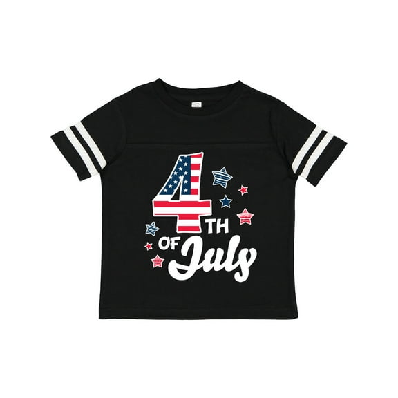 Inktastic 4th of July with Striped Stars Boys or Girls Toddler T-Shirt