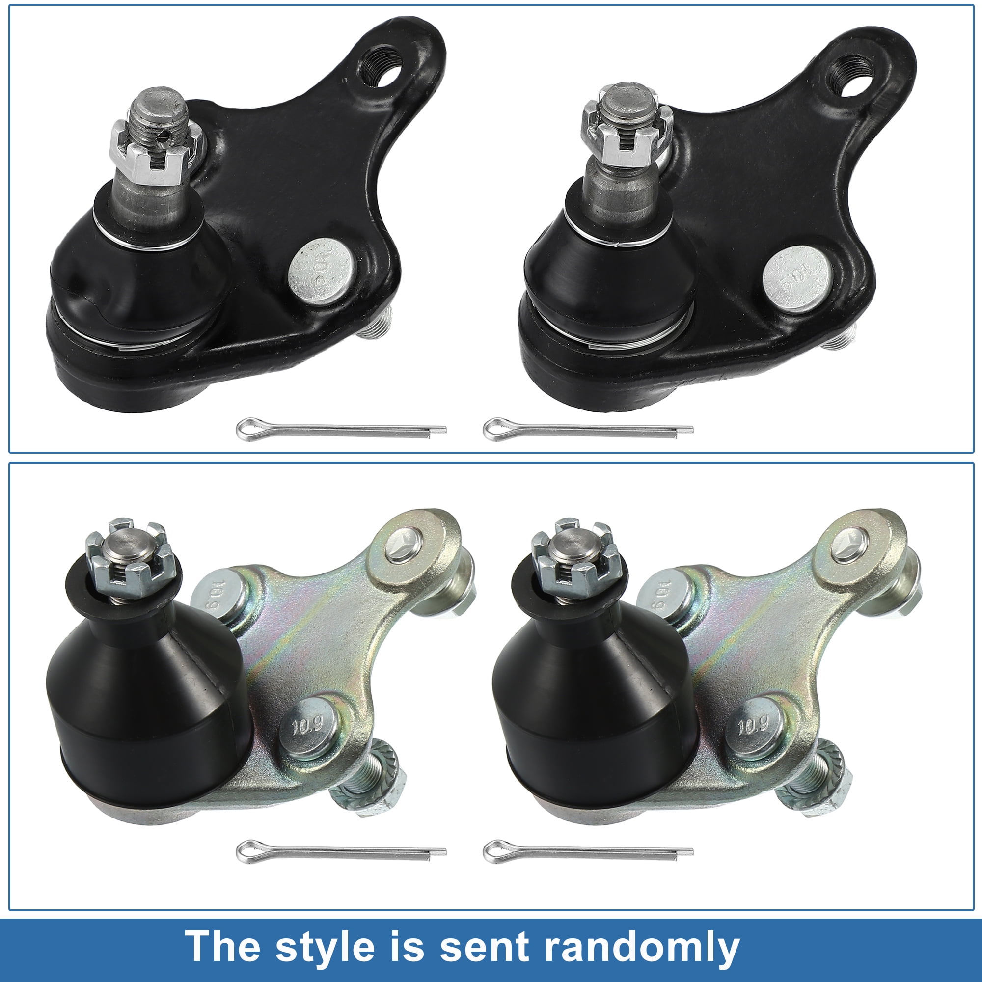 こじじ Unique Bargains Front Left and Lower Right Tie Rod End Links