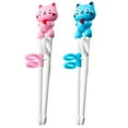 thumbnail image 2 of Honrane Educational Kids Chopsticks, 2 Pairs of Reusable, Easy-to-Use, Cute Animal-Shaped Training Chopsticks for Children, 2 of 7