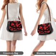 thumbnail image 4 of Red And Black Paint Splatter Vintage Crossbody Bag for Women Medium Leather Hobo Bags Shoulder Bag Classic City Leather Satchels, 4 of 8