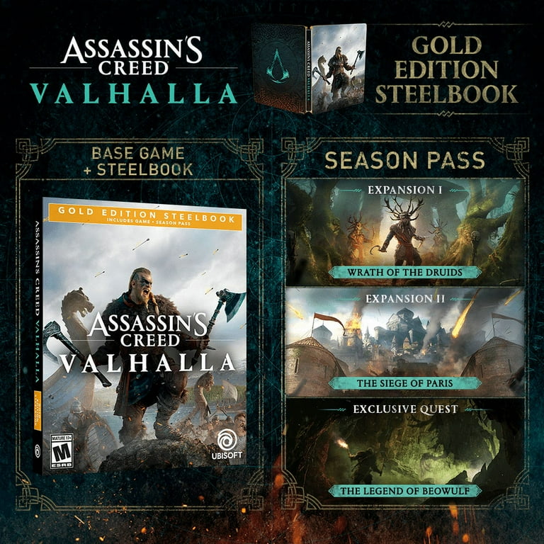 Assassin's Creed Valhalla: Gold Steelbook Edition - PlayStation 4