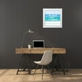 thumbnail image 3 of Coomes, Sylvia 20x20 White Modern Wood Framed Museum Art Print Titled - Beach Is Calling, 3 of 4