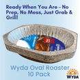 thumbnail image 2 of Wyda Pans Collection 17.44" x 13.77" Oval Disposable Aluminum Roasting Pans, Set of 10, 2 of 12