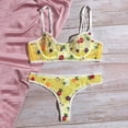 thumbnail image 3 of Intimates Soutien-Gorge String Pyjama sous-Vêtements Broderie Fleur, 3 of 7