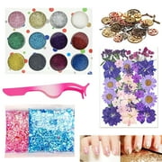 Resin Jewelry Making Supplies Kit with Glitter DIY Craft Resin Decoration 49pcs