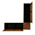 thumbnail image 5 of Linon Romero Indoor Backless Corner Dining Breakfast Nook with Storage, Black/Walnut, 5 of 16