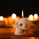 thumbnail image 1 of Adornos de Velas Aromáticas con Forma de Calavera para Halloween | Juego de 5 | Diseño de Sombrero de Calabaza | Cera de Soja | 7 X 5,5 X 5,5 Cm | Color Caqui, 1 of 6
