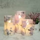 thumbnail image 5 of Velas sin llama Romance Hydrangea Glass con temporizador remoto, 5 of 9