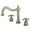Nickel, variant on Kingston Brass KS1342TX French Country Two-Handle Deck Mount Roman Tub Faucet, Polished Brass