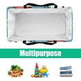 thumbnail image 5 of Snowman Large Capacity, Foldable Reusable Tote Bag - Oxford Cloth Storage Bin, Laundry Bag, Storage Bag, 5 of 7