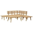 thumbnail image 4 of vidaXL 6 Piece Patio Lounge Set Solid Wood Acacia, 4 of 12