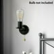 thumbnail image 2 of Luz de Pared Yuyangstore Aplique de Pared Moderno Negro con Interruptor de Cadena, 2 of 8