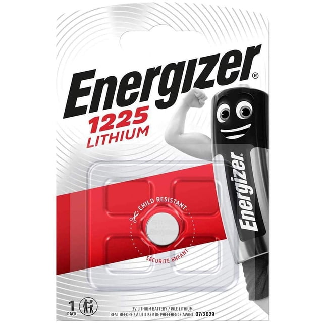 Paquete de 5 pilas de litio Energizer BR1225 3V