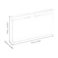 thumbnail image 2 of BESTYASH 10Ud Soporte De Etiquetas Transparente Para Estantes Con Gancho Ideal Para Supermercados, 2 of 8
