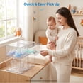 thumbnail image 2 of Sindcom Stackable Storage Drawers Set of 4,Clear Plastic Organizer Bins for Makeup, Cosmetics, Beauty Supplies,Bathroom Organizer Countertop,Bathroom Under Sink Organizer,12.1 × 7.5 × 12 in, 2 of 7