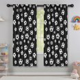 thumbnail image 5 of Kid Curtains,Soccer and Dot Black Pattern Kid Insulated Curtains Set Of 2,Bedroom Essentials,Toddler Room Decor 42"x63", 5 of 5
