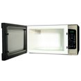 thumbnail image 3 of GE 2.0 cu ft 1200-Watt Countertop Microwave with Sensor Cooking & 16" Turntable, Black Stainless Steel, Push Button Door, One-Touch Presets, 3 of 14