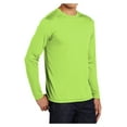 thumbnail image 4 of Mens Long Sleeve PosiCharge Competitor Polyester Tee Shirt Lime Shock 4XL, 4 of 8