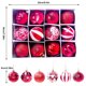 thumbnail image 5 of 12 Uds bolas de Navidad adornos para árbol de Navidad adornos navideños decoración navideña para la noche de Navidad y carnaval, 5 of 7