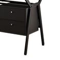 thumbnail image 4 of Weaving 2-drawer Computer Desk Black, 4 of 5