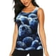 thumbnail image 1 of Fotbe Blueberry Blusas Sin Mangas para Mujer – Estilo Casual, Corte Suelto, Slim-Fit, Cuello Redondo Deportivo, Tops de Verano para Gimnasio y Yoga-Small, 1 of 7