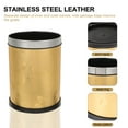 thumbnail image 1 of STRANDCHIC Golden Plastic Recycle Bins for Kitchen with Bag Concealment for Home Use 1Pack, 1 of 5