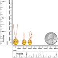 thumbnail image 5 of Gem Stone King 6.20 Ct Yellow Citrine 18K Rose Gold Plated Silver Pendant and Earrings Jewelry Set, 5 of 5