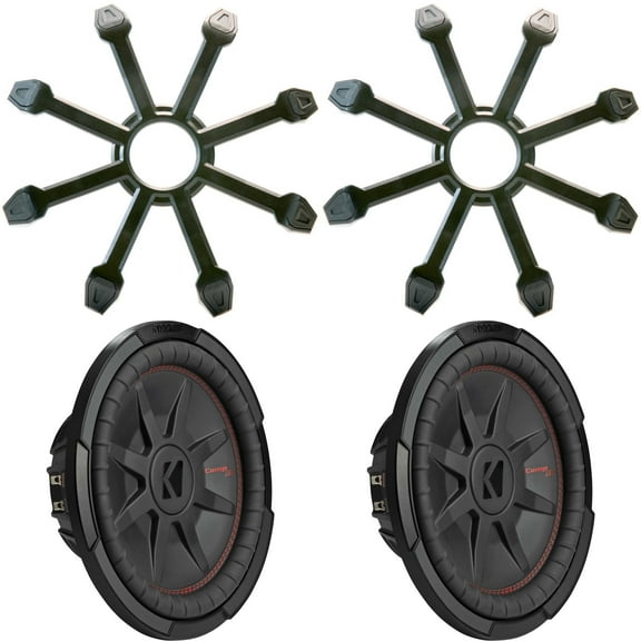 Kicker (2) 48CWRT124 CompRT 12" Subwoofer, DVC, 4-ohm - Includes Grill