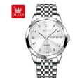 thumbnail image 3 of Reloj pulsera Olevs 9931 con correa de acero inoxidable color plateado - fondo blanco, 3 of 8
