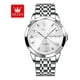 thumbnail image 3 of Reloj pulsera Olevs 9931 con correa de acero inoxidable color plateado - fondo blanco, 3 of 8