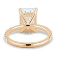 thumbnail image 6 of ESTE ORIGIN 5 Ctw Radiant Cut Moissanite Pavé Hidden Halo Ring in 14K Rose Gold for Women, 6 of 8