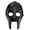 Black1, variant on Armory Replicas Supervillain MF Doom Underground Rapper Mask: Gladiator Style, 18 Gauge Steel, Adjustable Straps Perfect for cosplay, performances, or collectors