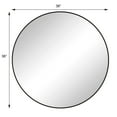 thumbnail image 7 of 36" Round Wall Mirror, Black Metal Framed Circle Mirror for Bathroom & Living Room, Oversized Vanity Mirror with Rust-Resistant Frame, Modern Dressing Mirror for Bedroom Decor, Large Home Wall Decor, 7 of 7