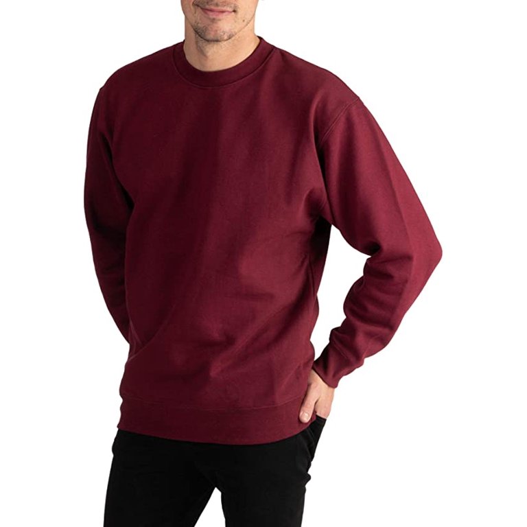 Pro Club Men's Heavyweight Crew Neck Fleece Pullover Sweatshirt 