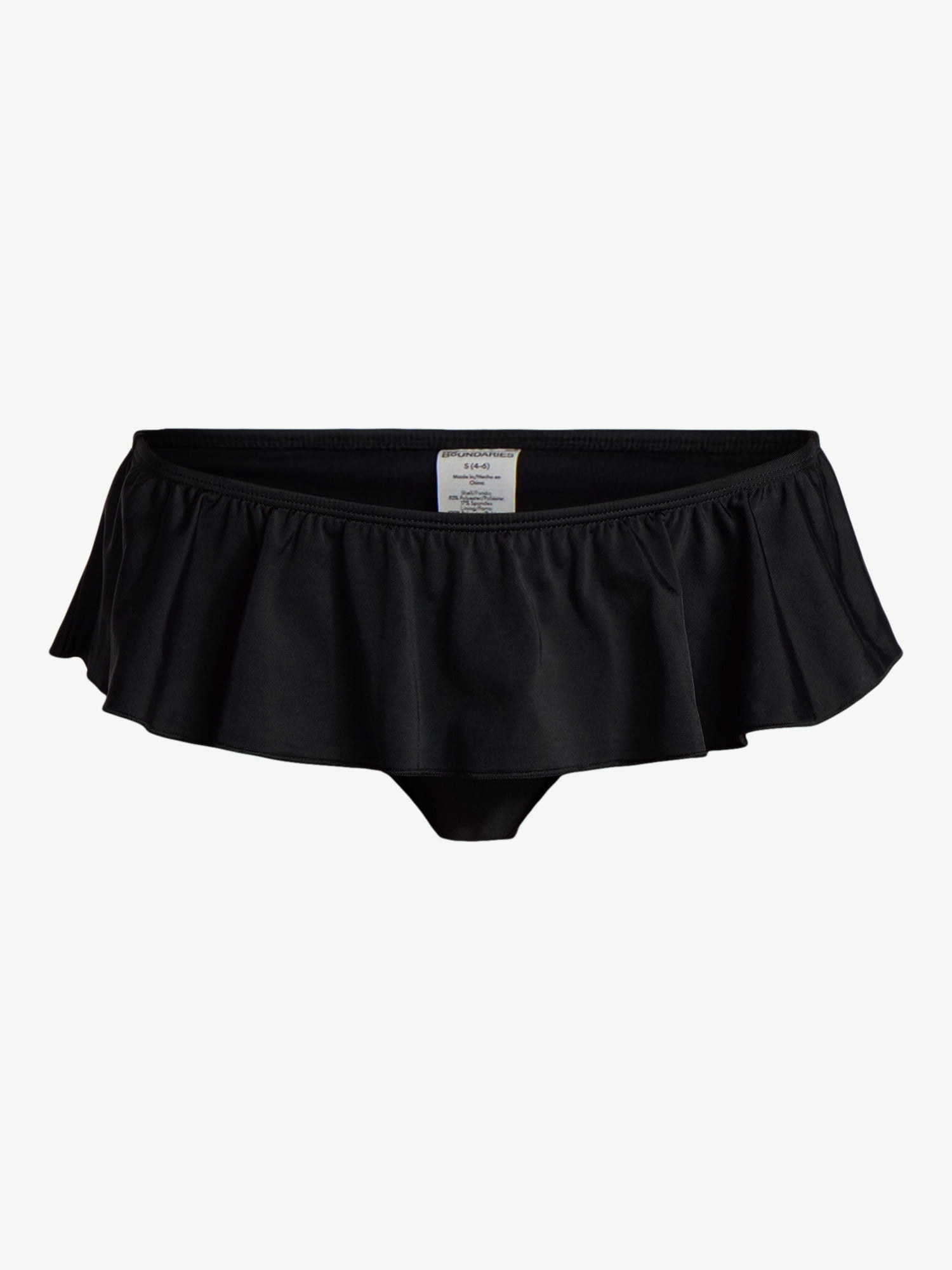 No Boundaries Solid Skirtini Swim Bottoms, Women’s
