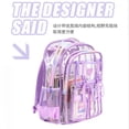 thumbnail image 6 of Gaexia Backpacks,Jelly Transparent Backpack for Students, Large Capacity Casual Daypack for School Commute Travel, Clear Backpack, 6 of 7