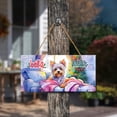 thumbnail image 3 of Watercolor Hello Winter Yorkshire Terrier Chill Christmas Welcome Landscape Wood Sign Yorkie Dog Lover Gifts Hanging Wall Home Decor - 00016, 3 of 5