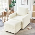 thumbnail image 2 of Corduroy Chaise for Living Room | High - Comfort Experience for Various Activities | Corduroy Fabric and Sturdy Frame | Adjustable Back for Customized Comfort, 2 of 6