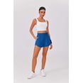 thumbnail image 4 of Pinspark Women's High Waisted Running Shorts Mesh Liner Athletic Shorts Quick Dry Gym Workout Shorts with Zip Pocket, 4 of 7