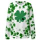 thumbnail image 2 of Xuyuer St. Patrick's Day Sweatshirts for Women Shamrock Shirt Clover Printed Irish Gift Casual Loose Long Sleeve Fit Tops, 2 of 5