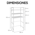 thumbnail image 2 of Estante Organizador para Baño | 3 Niveles | Acero Inoxidable | Mueble de Almacenamiento | Multifuncional Compacto Armable Portatil…, 2 of 5