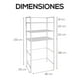 thumbnail image 2 of Estante Organizador para Baño | 3 Niveles | Acero Inoxidable | Mueble de Almacenamiento | Multifuncional Compacto Armable Portatil…, 2 of 5