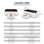 Lancelot A3 L1800 DTF Printer with Roll Feeder – White Ink Circulation System, Hoodie & Apparel Transfer Printing for T-Shirt