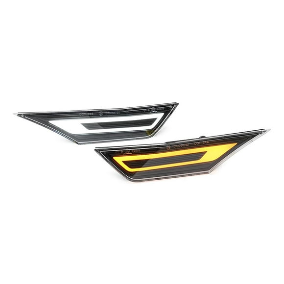 LED Dynamic Amber White Side Marker Signal Lights for 16-21 10th Gen for Honda for Civic -