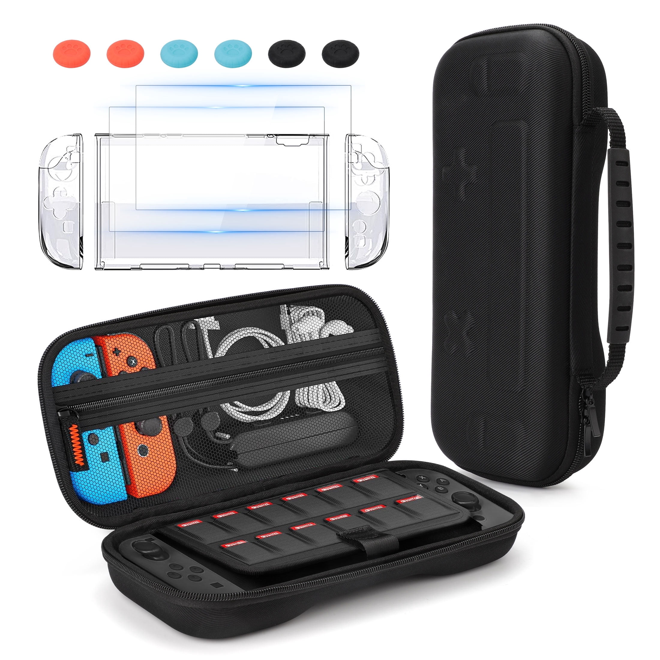 DEPTHOT Nintendo Switch Lite Case, 17 in 1 Accessories, Travel Bag