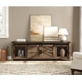 thumbnail image 2 of Wampat 75" Farmhouse TV Stand with Storage Cabinet, Walnut Brown, 2 of 6